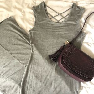 Gray Maxi Dress, L
